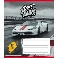 Зошит учнівський "Без паніки" 012-510164C-4 в косу лінію, 12 аркушів