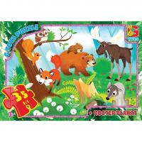 Пазли Вчимося з задоволенням: Лісові мешканці, 35 ел Gtoys GF04