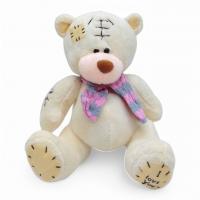 Мʼяка іграшка Ведмедик у шарфі, 19 см (білий) MIC KA-23-1625