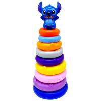 ПІРАМІДКА ВИСОТА 32 СМ, ФІГУРКА ГЕРОЯ, СТІКЕРИ, 9 КІЛЕЦЬ РІЗНОГО ДІАМЕТРУ, В СІТЦІ MIC HJ-0624