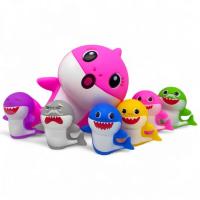 Набір іграшок для ванни Baby Shark (7 шт) (рожевий) Bibi Toys 760912BT