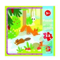 Пазли Лісові жителі,(звірятка),12 елементів MiC LR07