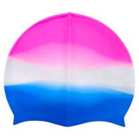 Шапочка для плавання силіконова, у пакеті (РОЖЕВО-БЛАКИТНА) MIC G26497