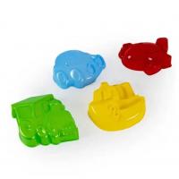 Набір пластикових пасочок Транспорт, 4 шт. Bamsic 1273