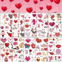 Набір тимчасових тату "Любов № 1" Love-tattoo-mini-set-1-10, 12 х 7 см 10 шт