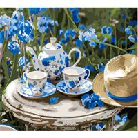 Картина по номерах Ранковий чай 40х50 см Ідейка KHO5703