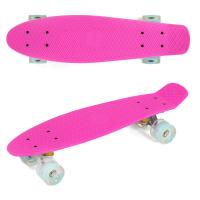 Пенні Борд з колесами, що світяться, малиновий MiC 1070