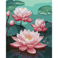 Картина по номерах Рожеві лілії 40х50 см Ідейка KHO3247