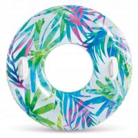 Надувний круг ПАЛЬМОВЕ ЛИСТЯ, з ручками 97 см Intex 58263