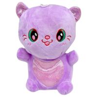 Мʼяка іграшка кольоровий котик 22 см (ФІОЛЕТОВИЙ) MIC KA-23-5339