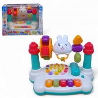 Ігровий центр Зайчик-розвивайчик, світло, пісні, загадки, казки, скоромовки, піаніно (укр) Wtoys 70726