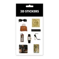 Набір 3D стікерів Gold edition (8 стікерів) Tattooshka SB-44