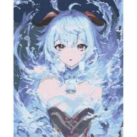 Алмазна мозаїка Аніме. Геншин імпакт. Ганью 40х50 см Origami OD3278