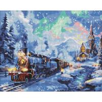 Алмазна мозаїка "Святковий потяг" ©art_selena_ua AMO8102, 40х50 см
