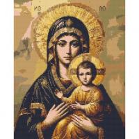 Алмазна мозаїка Ікона. Божа Матір 40х50 см Origami OD3431