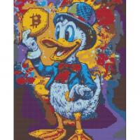 Алмазна мозаїка СКРУДЖ МАКДАК З БІТКОЇНОМ 40х50 см Origami OD6002