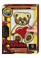 Килимова вишивка Punch needle: Мишка з сердечком PN-01-05 Dankotoys PN-01-01,02,0