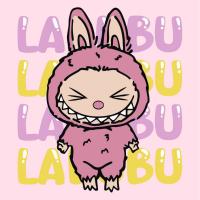 Картина за номерами "Вона лабубу" ©art_selena_ua KHO1286, 25х25 см