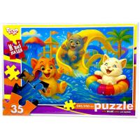 МʼЯКІ ПАЗЛИ 35 ЕЛЕМЕНТІВ (КОТИ В АКВАПАРКУ) Dankotoys S35-11-01,02,03,04...16