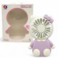 Вентилятор  в коробці, зі світлом (Бузковий) MIC 1201A