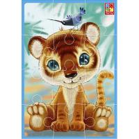 Мʼякі пазли А5 Тигреня  (12 елем) Vladi Toys VT1103-93
