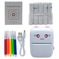 Портативний термопринтер Mini Printer (папір та фломастери в комплекті), рожевий MIC C64257