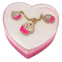 Дитячий набір прикрас: кулон+сережки (З рожевим кексиком) MIC 4358-A/5