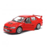 Колекційна машинка "Mitsubishi Evolution VII" KT5052W(Red) масштаб 1:42