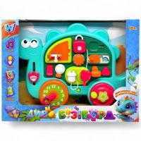 Бізіборд WToys, ОЗВУЧУВАННЯ УКРАЇНСЬКОЮ МОВОЮ, казки, пісні, звуки, підсвічування, аналоговий годинник, пальчикові ігри, в коробці Wtoys 72024
