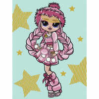 Картина за номерами "L.O.L. Surprise! O.M.G. Fashion show La Rose" KHO6271, 30х40 см