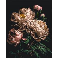 Картина по номерах Білі піони 40x50 см Origami LW2003