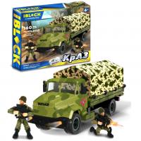 Конструктор IBLOCK Армія: КрАЗ з тентом, 160 деталей iBLOCK PL-921-443-1