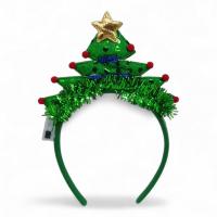 Сяючий новорічний обруч Ялинка з підсвічуванням, 22 см MIC KA-23-1386