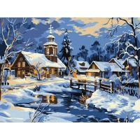 Картина за номерами "Спокій над річкою" ©art_selena_ua KHO6425, 30х40 см