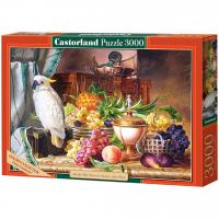 Пазли Натюрморт із фруктами та какаду, 3000 елементів Castorland C-300143