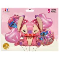 Набір фольгованих куль Стiч 5шт MIC 12125182ЛК