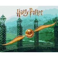Картина за номерами з фарбами металік Harry Potter: Золотий Снітч 40х50см Ідейка KHO5225