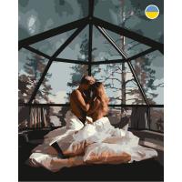 Картина по номерах Пара під нічним небом 40х50 см Origami LW3169
