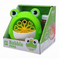 Установка з мильними бульбашками Жабка на батарейках, пляшечка із мильною рідиною (жовтий) MIC 23605A