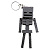 3D Брелоки MINECRAFT / МАЙНКРАФТ SKELETON / СКЕЛЕТ KEYCHAIN, 3D друк OYTOY 01003100