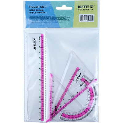 Набір лінійок Ruler Set, рожевий Kite K17-280-10