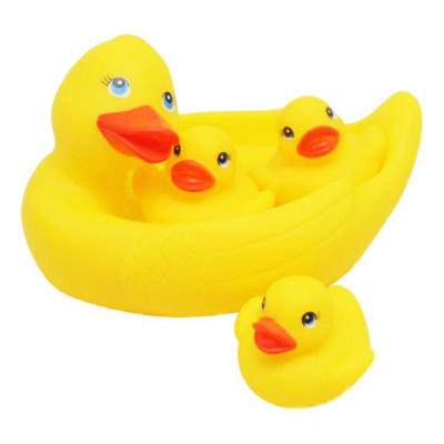 Набір іграшок для ванної Качка з каченятами 4 шт Bibi Toys 760905BT