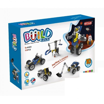 Конструктор Build & Play електромеханічний, 113 деталей HANYE J-7781