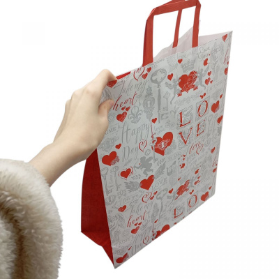 Пакет паперовий з ручками Крафт білий 32х15х42см. Bourgeois 324215-31