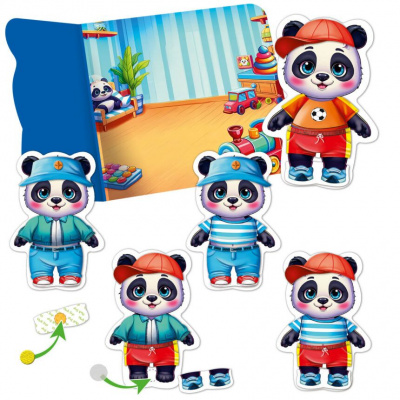 Гра розвиваюча Vladi Toys з липучками Панда Vladi Toys VT1320-06