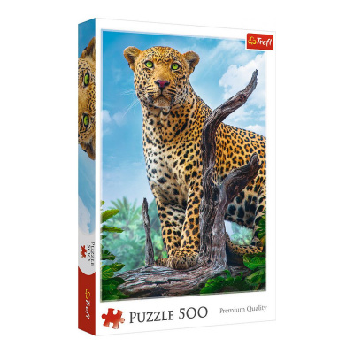 Пазли Дикий леопард, 500 елементів Trefl 37332