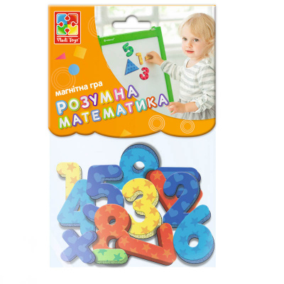 Магнітна гра Цифри і геометричні фігури (укр) Vladi Toys VT5900-01