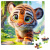 Пазли De.tail. Миле тигреня 64 деталі Vladi Toys DT1234-15