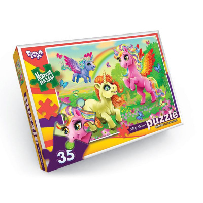 Пазли Єдиноріжки (35 елементів), вид 13 Dankotoys S35-10-01,02,03,04...16
