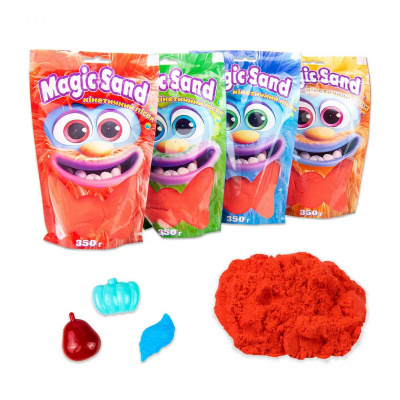 Кінетичний пісок Magic Sand, 350 г (червоний) Strateg 39402-6